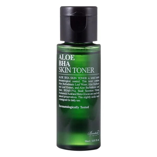 Nước Hoa Hồng Benton Dưỡng Ẩm, Loại Bỏ Da Chết Chiết Xuất lô Hội Aloe BHA Skin Toner 200ml