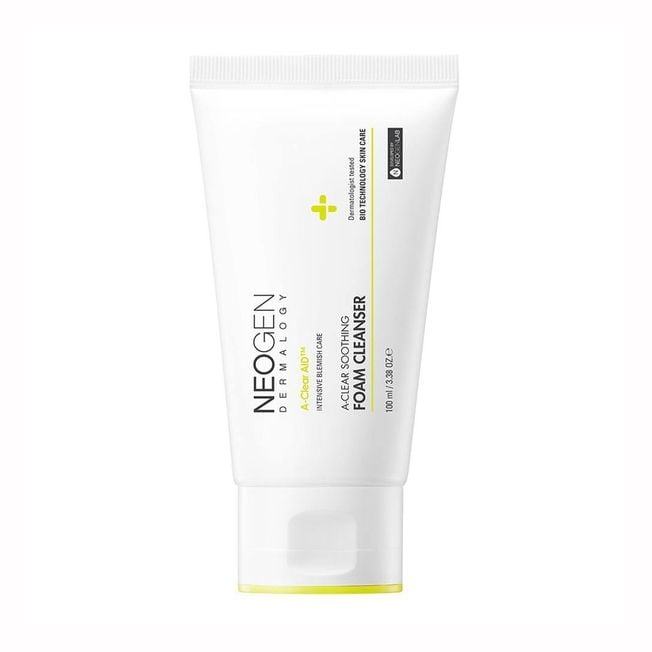 Sữa Rửa Mặt Neogen Tạo Bọt Làm Sạch Sâu Cho Da Mụn Dermalogy A-Clear Soothing Foam Cleanser 100ml
