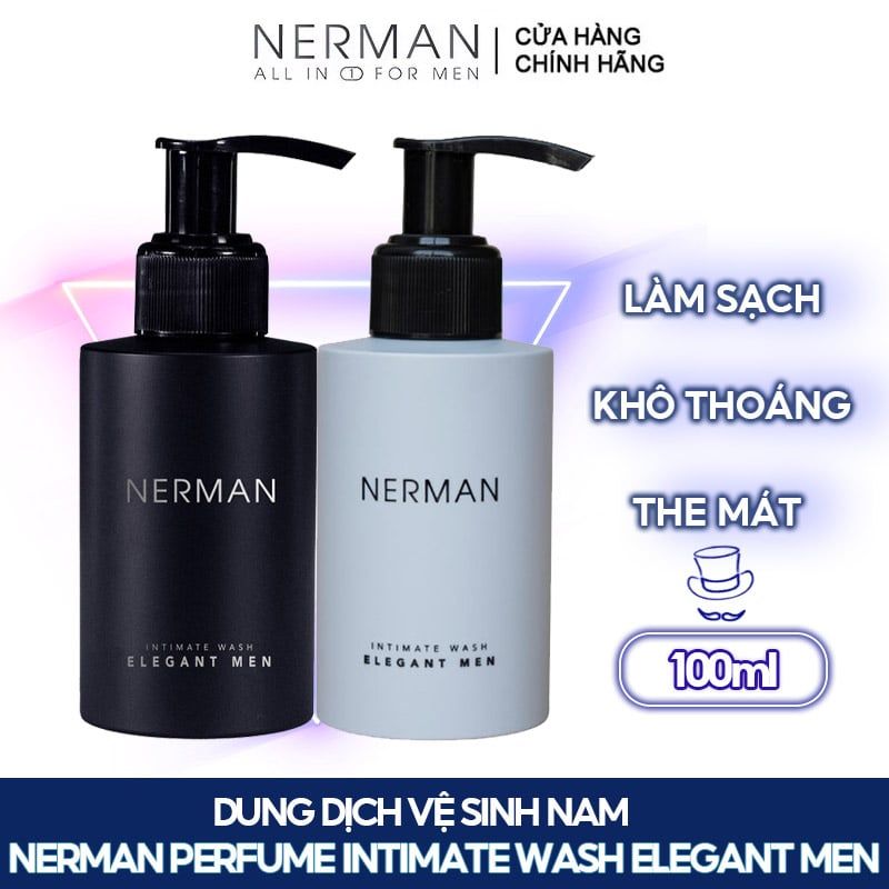 Dung Dịch Vệ Sinh Nam Nerman Perfume Intimate Wash Elegant Men 100ml (Che tên sản phẩm khi giao hàng)