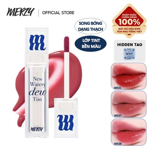 [New Dew] Son Tint Bóng Merzy Dạng Thạch, Bền Màu, Lâu Trôi Merzy New Watery Dew Tint 4g