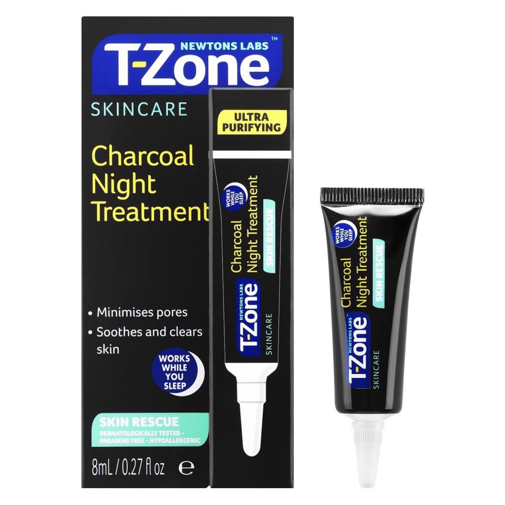 Gel Chấm Mụn Newtons Labs T-Zone Ban Đêm Làm Dịu, Mờ Thâm Chiết Xuất Than Hoạt Tính Charcoal Night Treatment 8ml