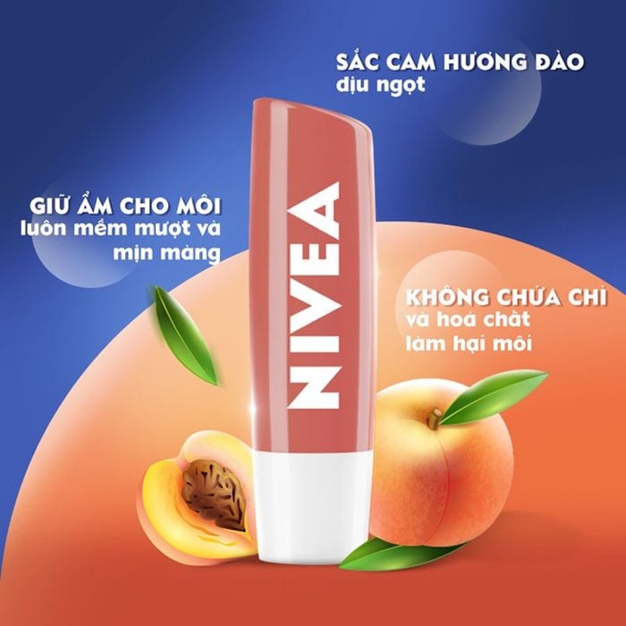 Son Dưỡng Môi Nivea Dưỡng Ẩm Chuyên Sâu 24H Melt-in Moisture Lip Care 4.8g
