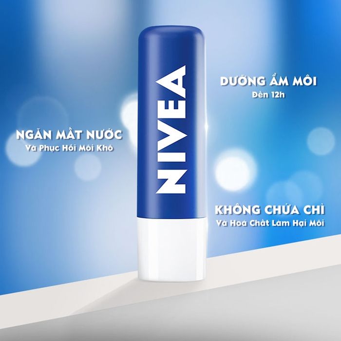 Son Dưỡng Môi Nivea Dưỡng Ẩm Chuyên Sâu 24H Melt-in Moisture Lip Care 4.8g