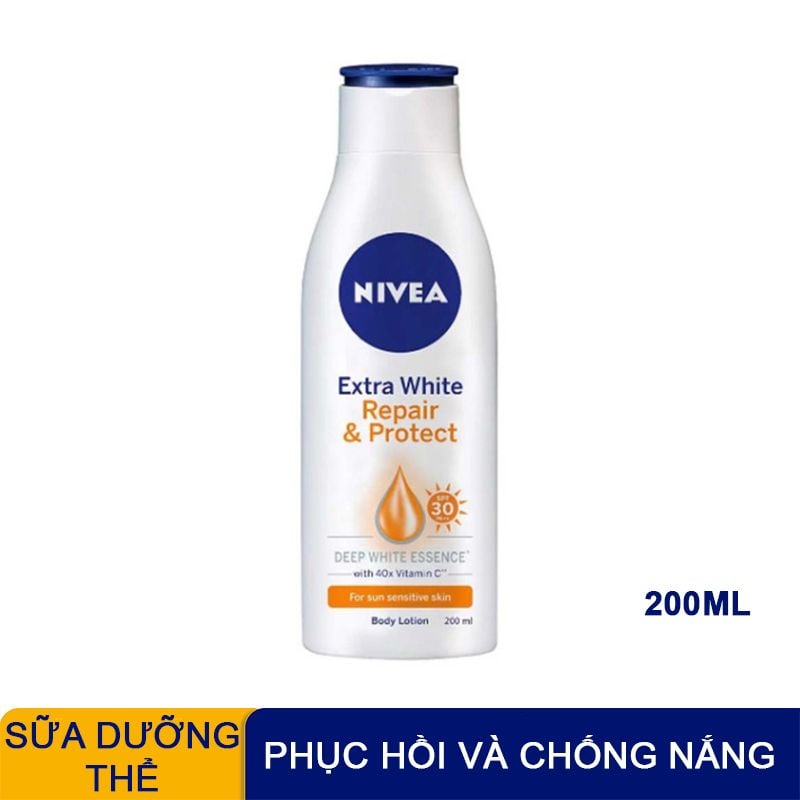 Sữa Dưỡng Thể Hỗ Trợ Dưỡng Sáng, Giúp Da Đàn Hồi, Căng Mịn Nivea Extra Bright Body Lotion