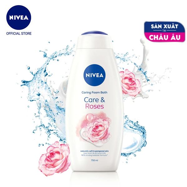 [750ml] Sữa Tắm Dưỡng Da Hương Hoa Nivea Care & Roses