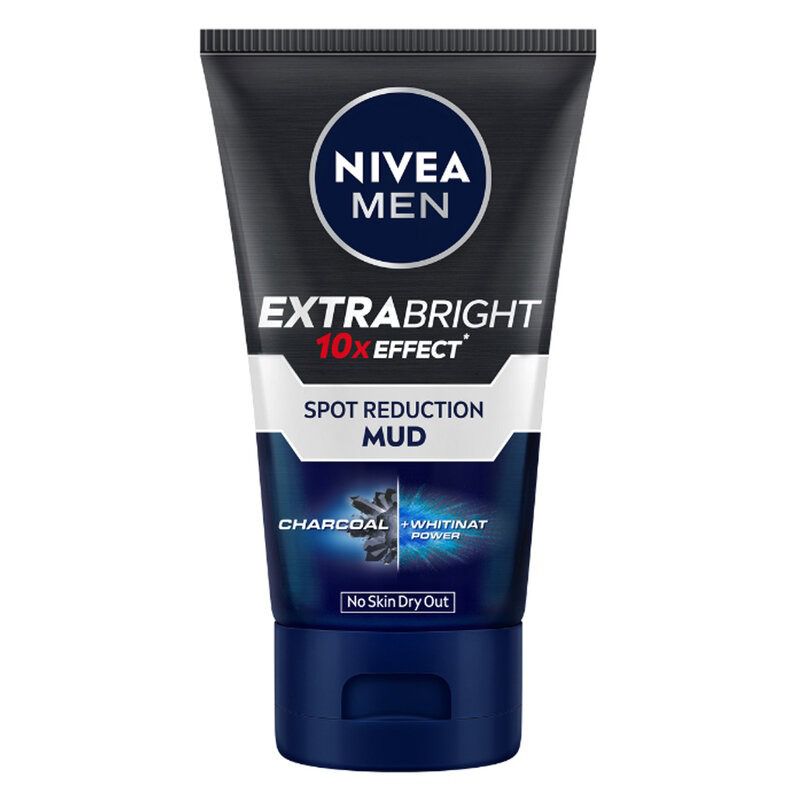 Sữa Rửa Mặt Nivea Men Hỗ Trợ Sáng Da Mờ Thâm Mụn Extra White Dark Spot Reduction Detox Mud