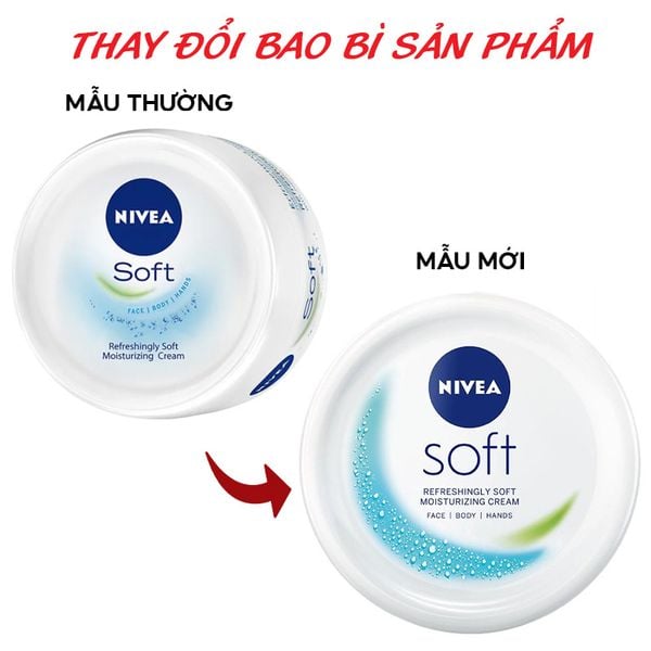  Kem Dưỡng Ẩm Nivea Hỗ Trợ Mềm Da Soft Refreshingly Soft Moisturizing Cream 50ml 