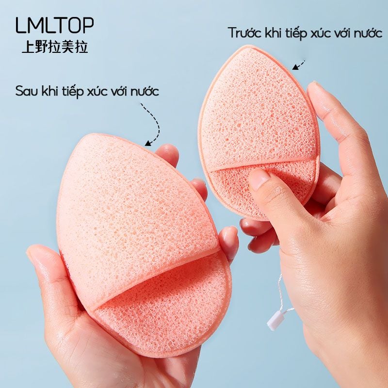 [NHẬP KHẨU] Bông Mút Rửa Mặt Xỏ Ngón Mềm Mại, Làm Sạch Sâu LMLTOP