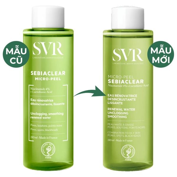  Nước Hoa Hồng SVR Dành Cho Da Dầu Mụn Sebiaclear Micro Peel 150ml 