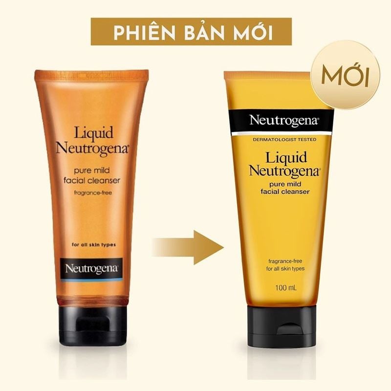 Sữa Rửa Mặt Neutrogena Dịu Nhẹ Dạng Gel Liquid Pure Facial Cleanser 100ml