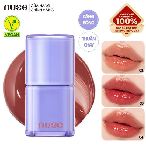 [NUSE BY ROMAND] Son Bóng Nuse Thuần Chay Cho Môi Căng Mọng, Mềm Mịn Care Liptual 4.5g