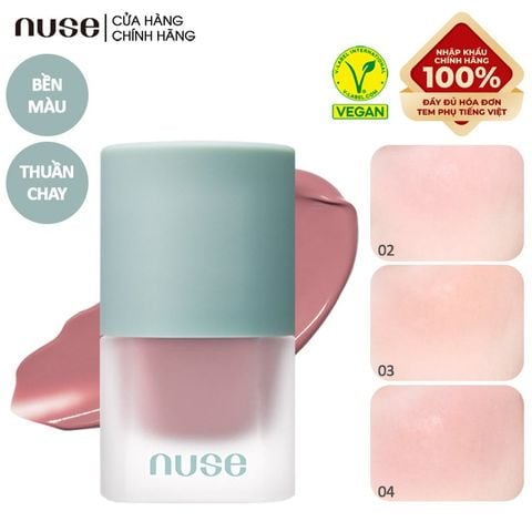 [NUSE BY ROMAND] Má Hồng Nuse Dạng Kem Thuần Chay, Mịn Lì Mousse Care Cheek 16ml