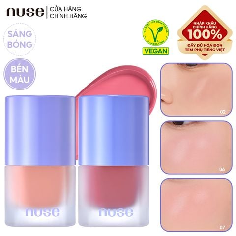 [NUSE BY ROMAND][01-07] Má Hồng Nuse Dạng Kem Thuần Chay Liquid Care Cheek 16ml
