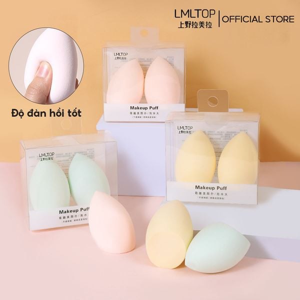  [NHẬP KHẨU] Set 2 Bông Mút Trang Điểm LMLTOP Makeup Puff 