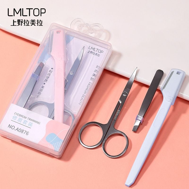 [NHẬP KHẨU][Set 3 Món] Bộ Dụng Cụ Tỉa Lông Mày Tiện lợi LMLTOP A0876 (Màu ngẫu nhiên)