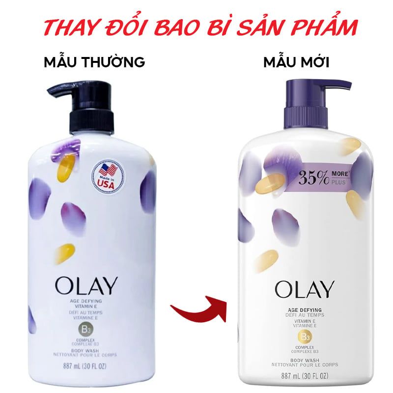 Sữa Tắm Dưỡng Ẩm, Làm Sạch Sâu, Hương Thơm Ngọt Ngào OLAY Body Wash