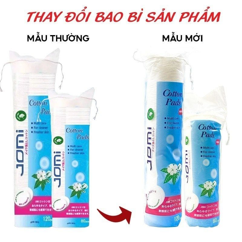 Bông Tẩy Trang Jomi Cotton Pads - 80 miếng - 120 miếng