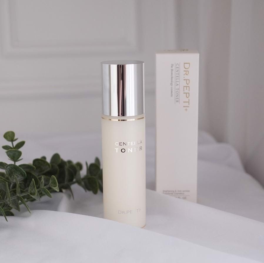 Nước Hoa Hồng Dr.Pepti+ Rau Má Làm Dịu, Dưỡng Sáng Da Centella Toner 180ml