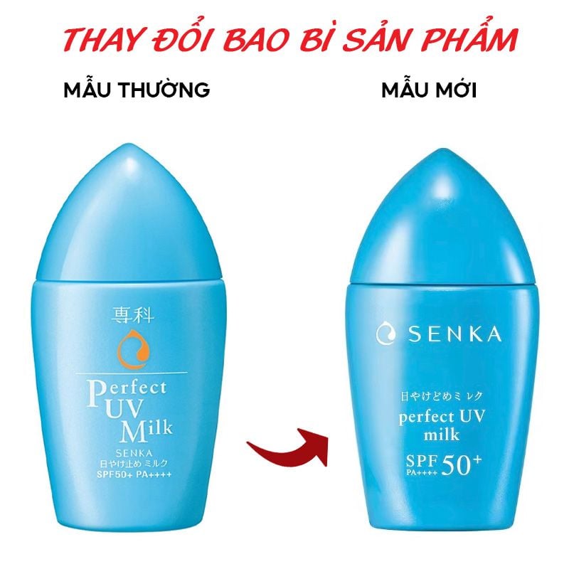 Kem Chống Nắng Dạng Sữa Senka Perfect UV Milk SPF 50+/PA+++ 40ml