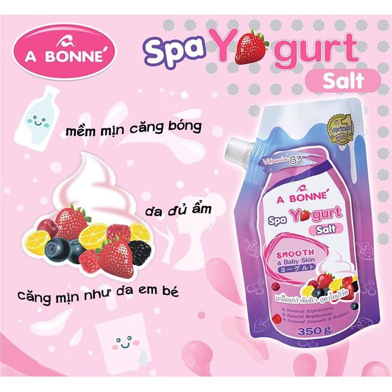 [Túi 350g] Muối Tắm Tẩy Tế Bào Chết Cơ Thể A Bonne Làm Sáng Da, Dưỡng Da Mịn Màng Spa Salt