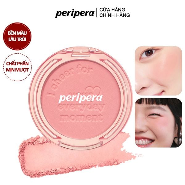 Phấn Má Hồng Siêu Xinh Peripera Pure Blushed Sunshine Cheek - 11 Picnic Pink 4.2g