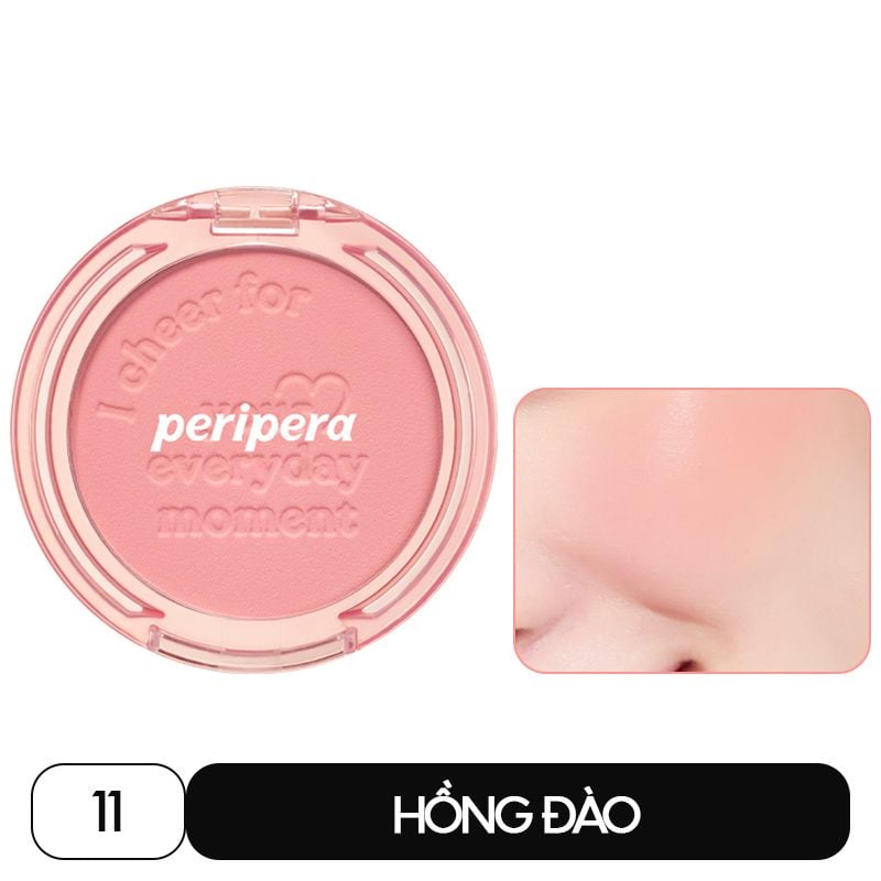 Phấn Má Hồng Siêu Xinh Peripera Pure Blushed Sunshine Cheek - 11 Picnic Pink 4.2g