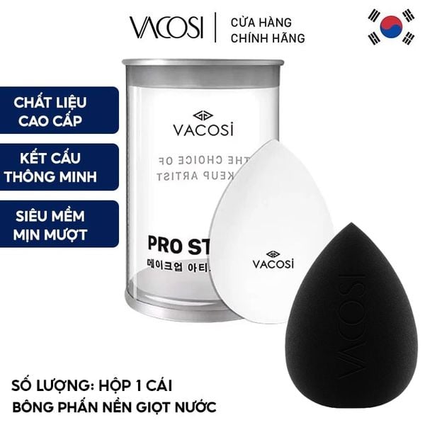 Bông Phấn Nền Giọt Nước Vacosi Prs Pro Classix Blender  - Hộp 1 Cái 