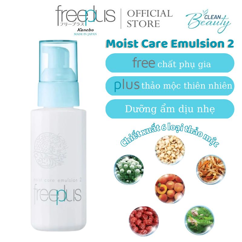 Sữa Dưỡng Ẩm Freeplus Dịu Nhẹ Moist Care Emulsion 2 100ml