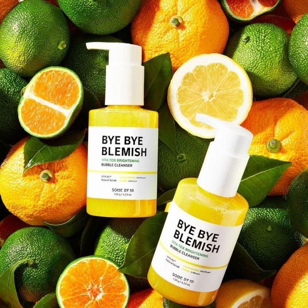 Gel Rửa Mặt Sủi Bọt Some By Mi Làm Sạch Sâu & Dưỡng Trắng Da Bye Bye Blemish Vita Tox Brightening Bubble Cleanser 120g