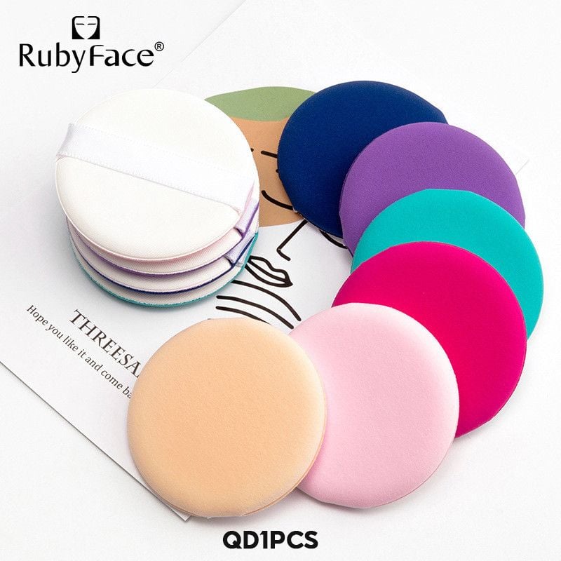 [NHẬP KHẨU] Set Bông Mút Trang Điểm Tiện Lợi, Xinh Xắn RubyFace Makeup Puff - Màu Ngẫu Nhiên