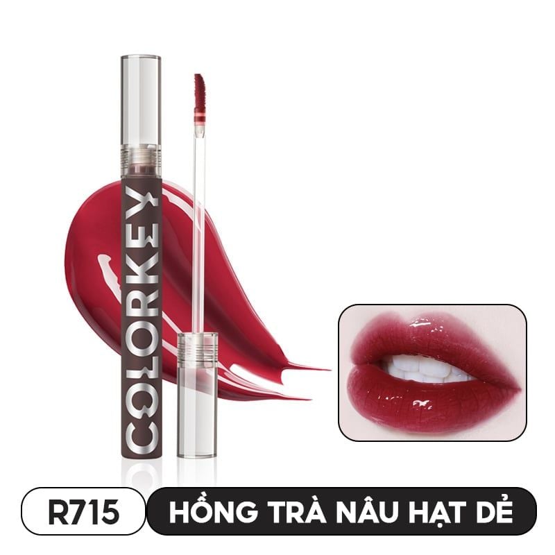 Son Tint Gương Bóng Bền Màu, Lâu Trôi Colorkey Airy Lip Mirror Series 1.7g