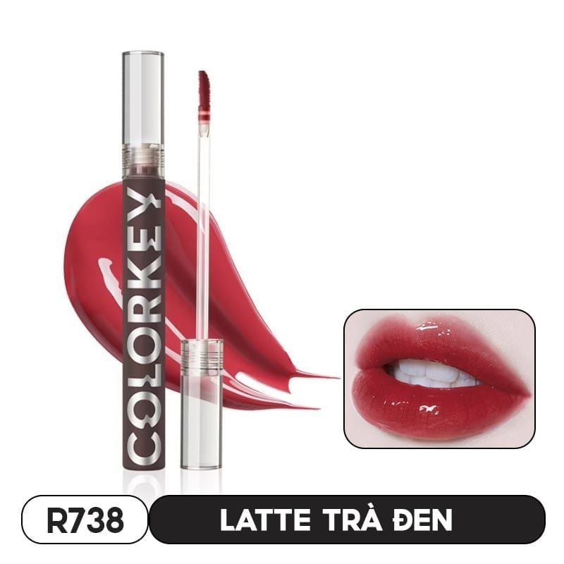 Son Tint Gương Bóng Bền Màu, Lâu Trôi Colorkey Airy Lip Mirror Series 1.7g