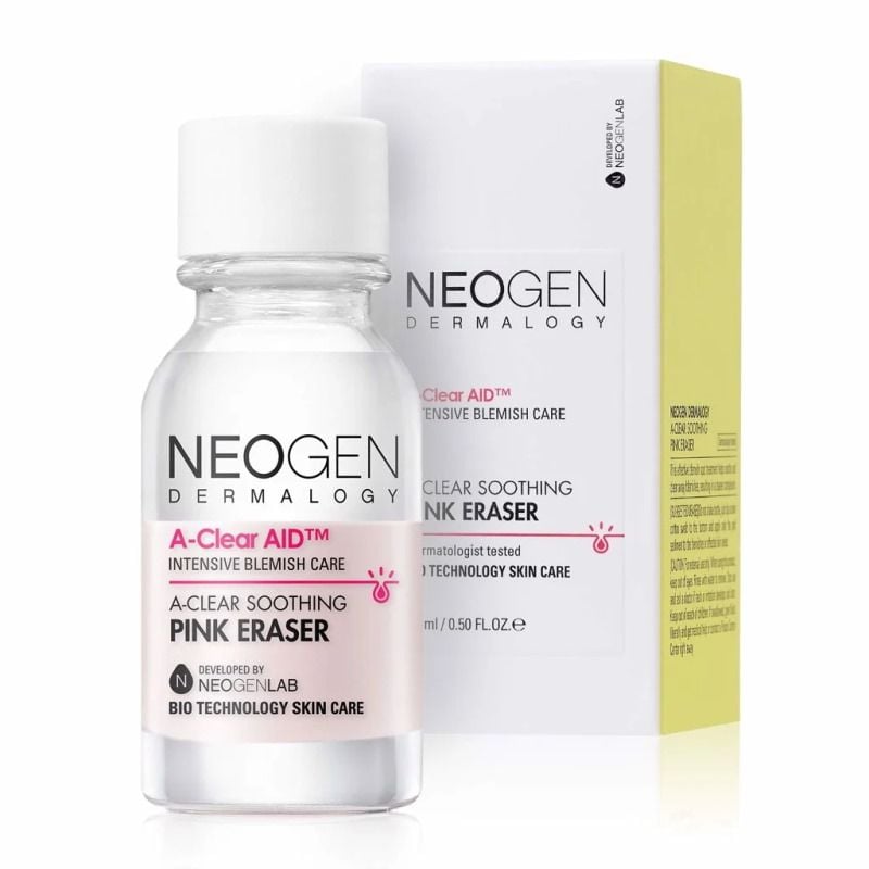 [Xẹp Mụn Sau 4h] Dung Dịch Chấm Mụn, Giảm Sưng Viêm Cấp Tốc Neogen Dermalogy A-Clear Soothing Pink Eraser 15ml