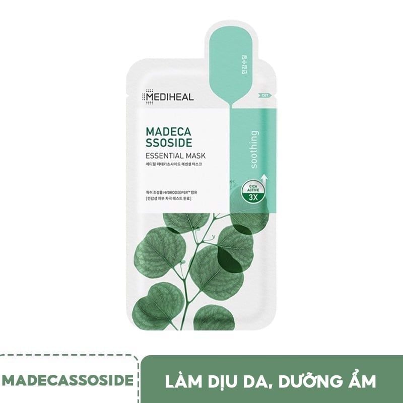 Mặt Nạ Miếng Cấp Ẩm, Hỗ Trợ Dưỡng Trắng, Cải Thiện Nếp Nhăn Mediheal Essential Mask (Teatree, Collagen, Vita, Placenta, Watermide, Madecassoside)