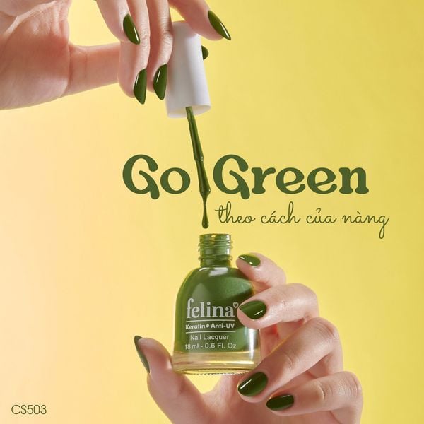  Sơn Móng Tay Felina Lên Màu Chuẩn, Nuôi Dưỡng Móng, Màu Sắc Đa Dạng Nail Lacquer 18ml 
