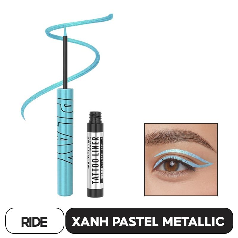 Kẻ Mắt Nước 6 Màu Bền Màu Lâu Trôi Maybelline Tattoo Liner Play 2.1ml