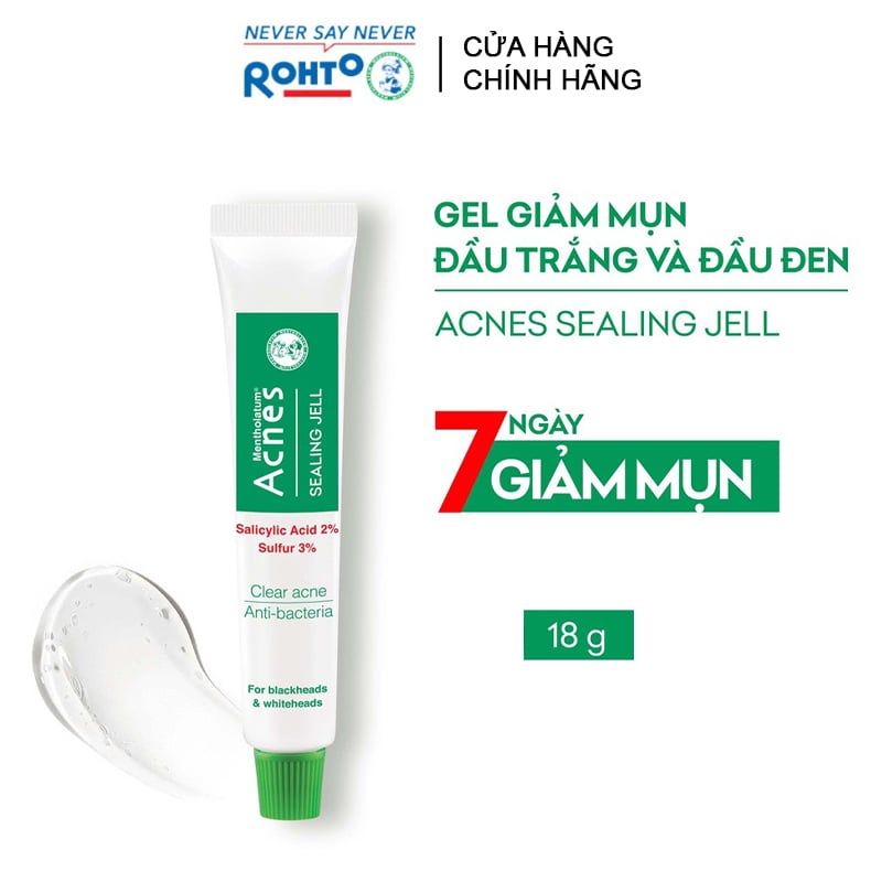 Gel Giảm Mụn Đầu Đen Và Mụn Đầu Trắng Acnes Sealing Jell 18g