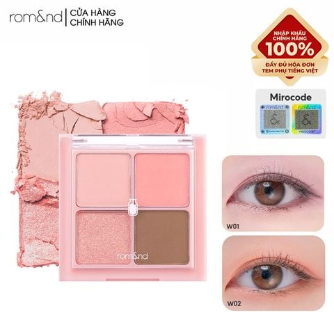 Bảng Phấn Mắt 4 Ô Romand Xinh Xắn, Ngọt Ngào Better Than Eyes - Milk Series