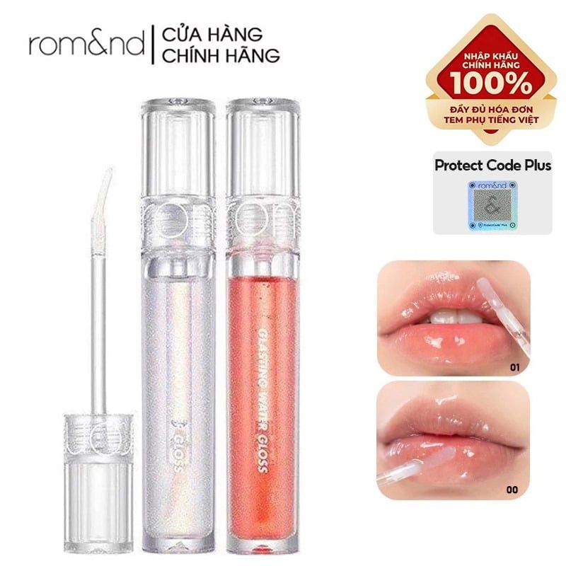 Son Tint Bóng Hàn Quốc Lâu Trôi, Căng Mọng Đôi Môi Romand Glasting Water Gloss 4.3g