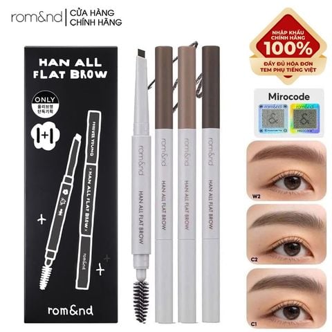 Chì Kẻ Mày Ngang Romand Cho Chân Mày Sắc Nét, Lâu Trôi Han All Flat Brow