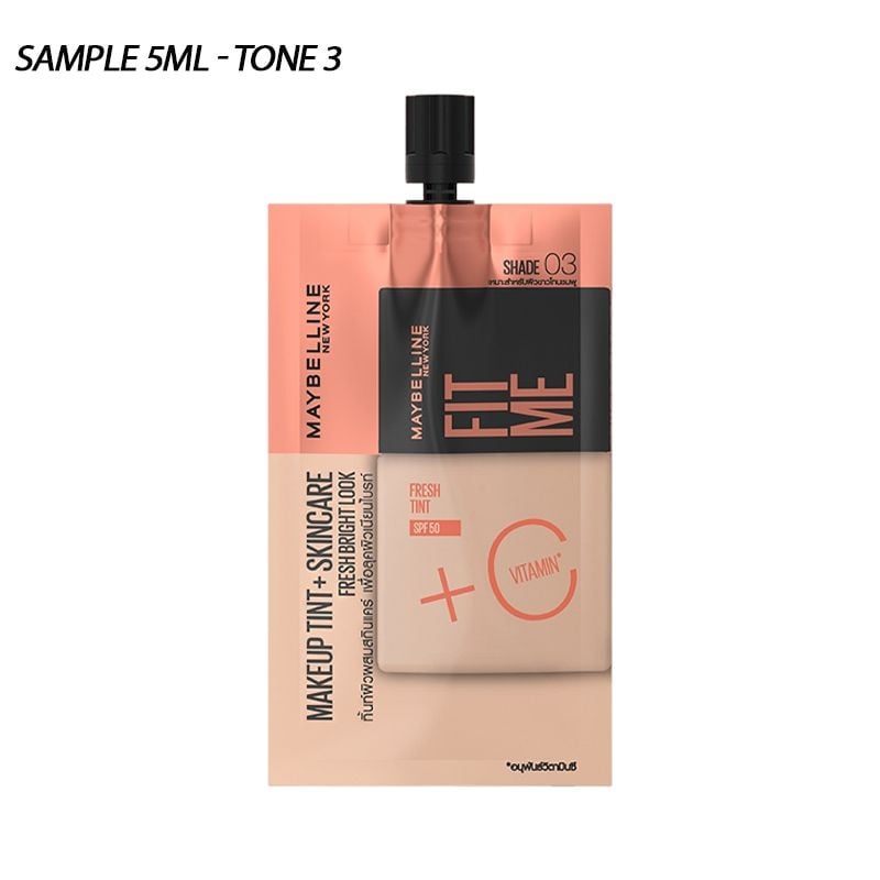 Kem Nền Tươi Mướt, Chống Nắng Bảo Vệ Da Maybelline New York Fit Me Fresh Tint SPF50/PA+++ 30ml