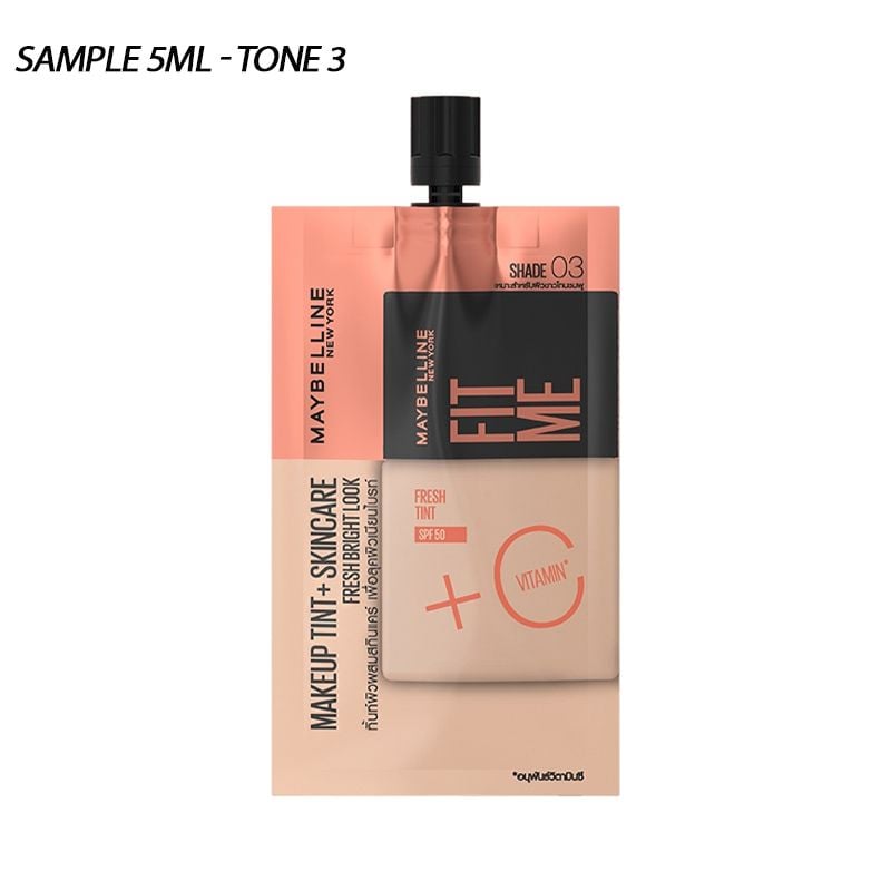 Kem Nền Tươi Mướt, Chống Nắng Bảo Vệ Da Maybelline New York Fit Me Fresh Tint SPF50/PA+++