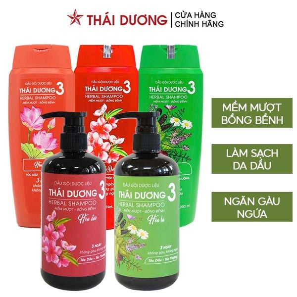 Dầu Gội Dược Liệu Thái Dương 3