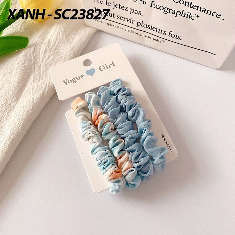 [NHẬP KHẨU] Dây Buộc Tóc Cao Su Co Giãn Thiết Kế Đơn Giản Phong Cách Hàn Quốc UNK Hair Bands Scrunchies