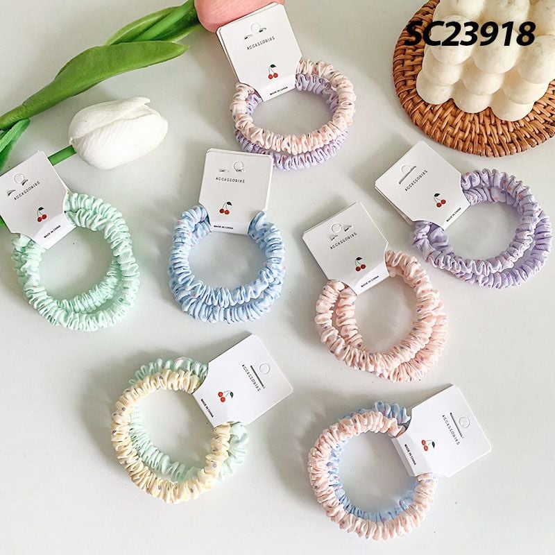 [NHẬP KHẨU] Dây Buộc Tóc Cao Su Co Giãn Thiết Kế Đơn Giản Phong Cách Hàn Quốc UNK Hair Bands Scrunchies