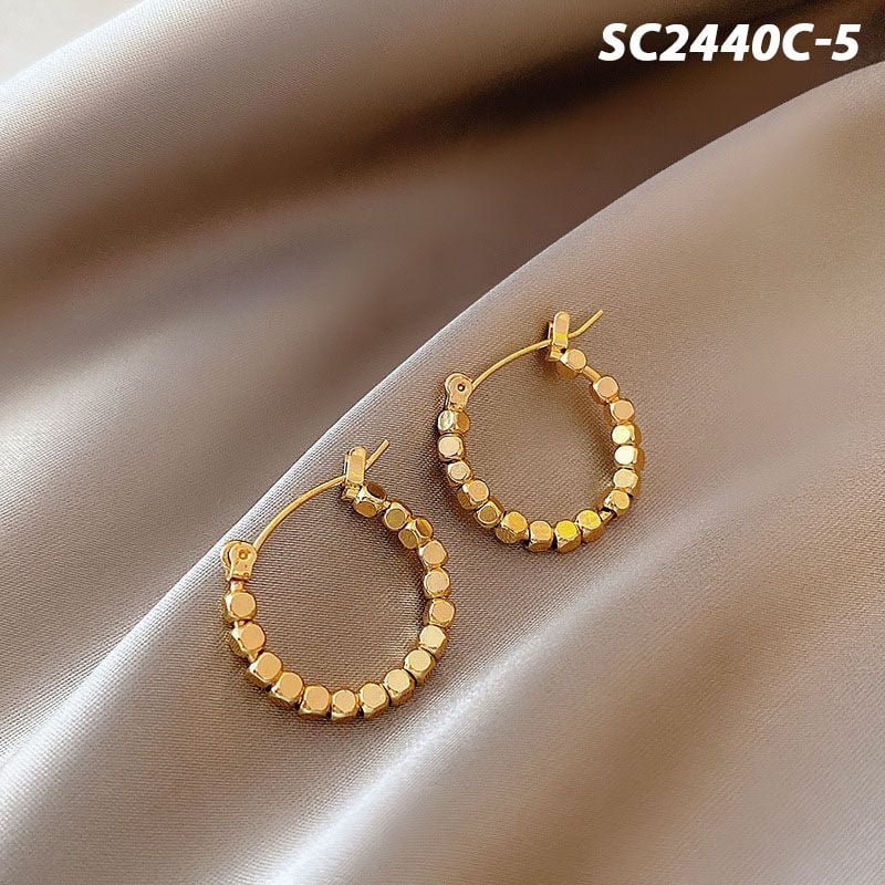 [NHẬP KHẨU] Bông Tai Khuyên Tròn, Đính Hạt Ngọc Trai Thời Trang, Nhiều Kiểu Dáng, Phong Cách Hàn Quốc TOOLA Fashion Earring
