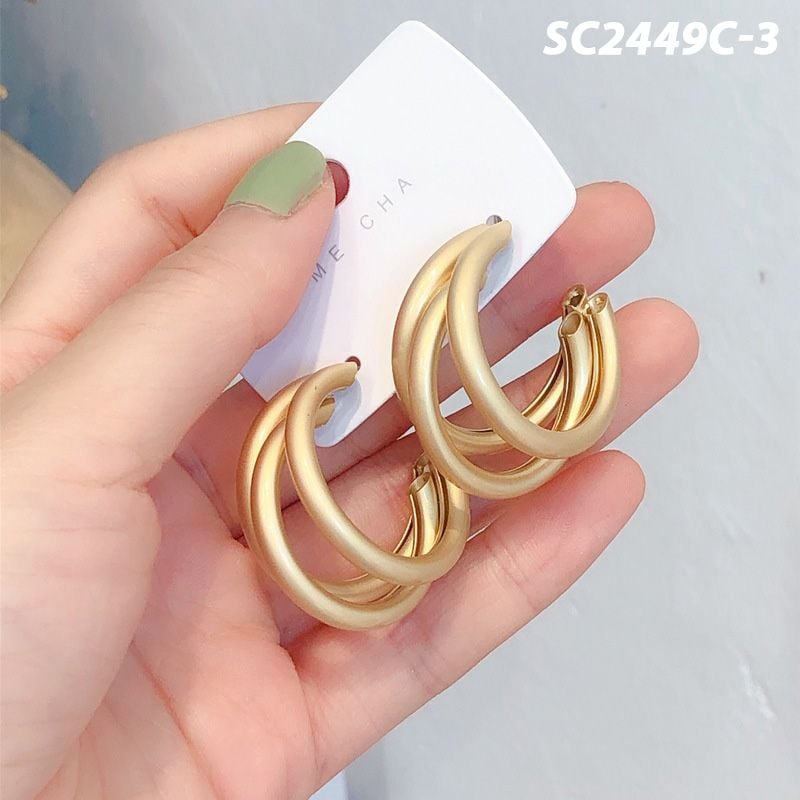 [NHẬP KHẨU] Bông Tai Khuyên Tròn, Đính Hạt Ngọc Trai Thời Trang, Nhiều Kiểu Dáng, Phong Cách Hàn Quốc TOOLA Fashion Earring