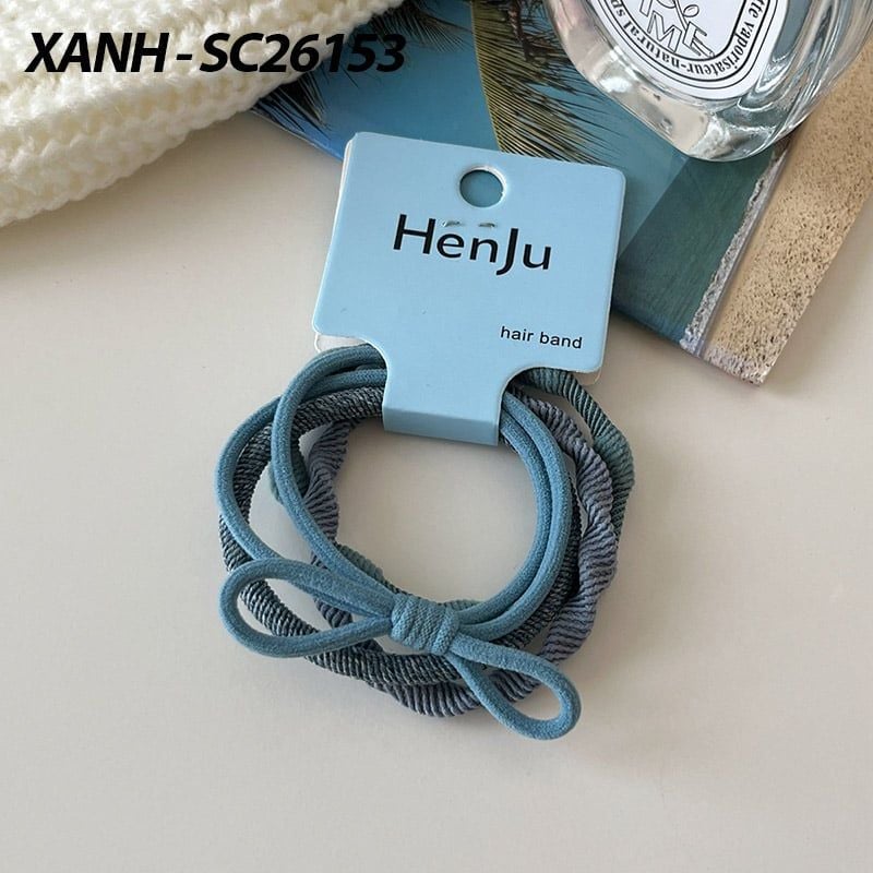 [NHẬP KHẨU] Dây Buộc Tóc Cao Su Co Giãn Thiết Kế Đơn Giản Phong Cách Hàn Quốc UNK Hair Bands Scrunchies