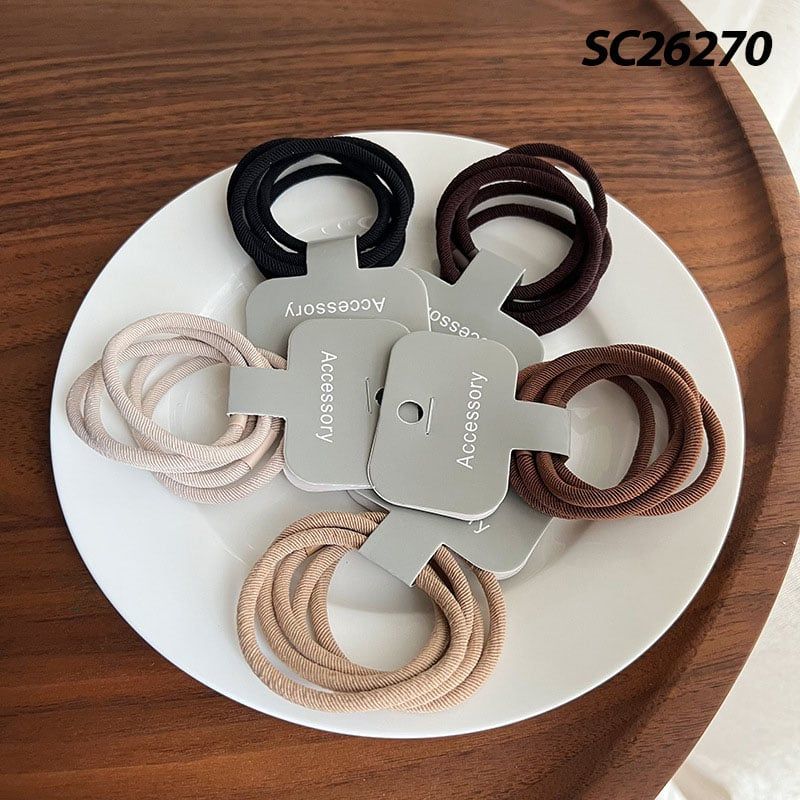 [NHẬP KHẨU] Dây Buộc Tóc Cao Su Co Giãn Thiết Kế Đơn Giản Phong Cách Hàn Quốc TOOLA Hair Bands Scrunchies