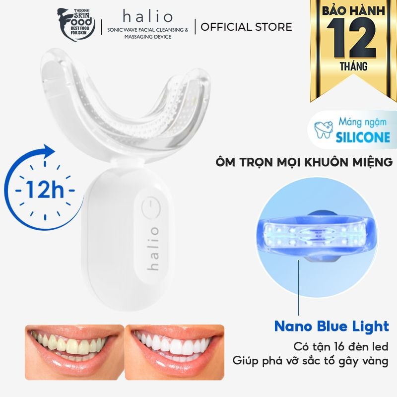 Máy Tẩy Trắng Răng Halio Blue Light Professional Teeth Whitening Enhancer